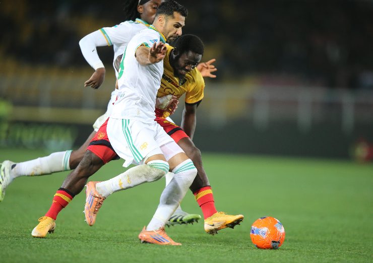 Il terzino della Roma di Gasperini Celik in azione