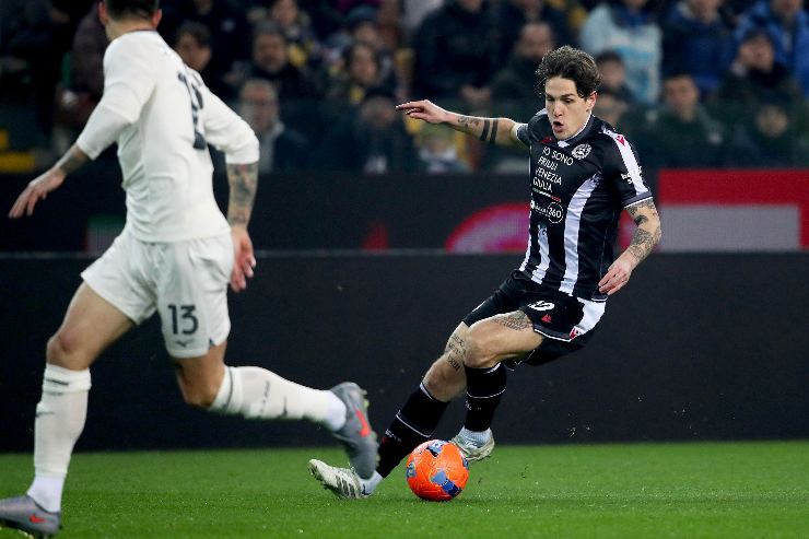 Nicolò Zaniolo in azione offensiva