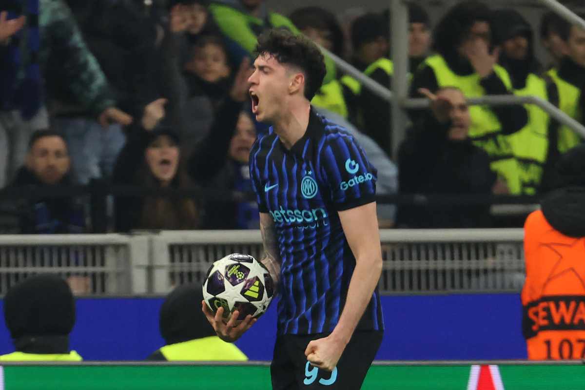 Bastoni durante una gara dell'Inter in Champions
