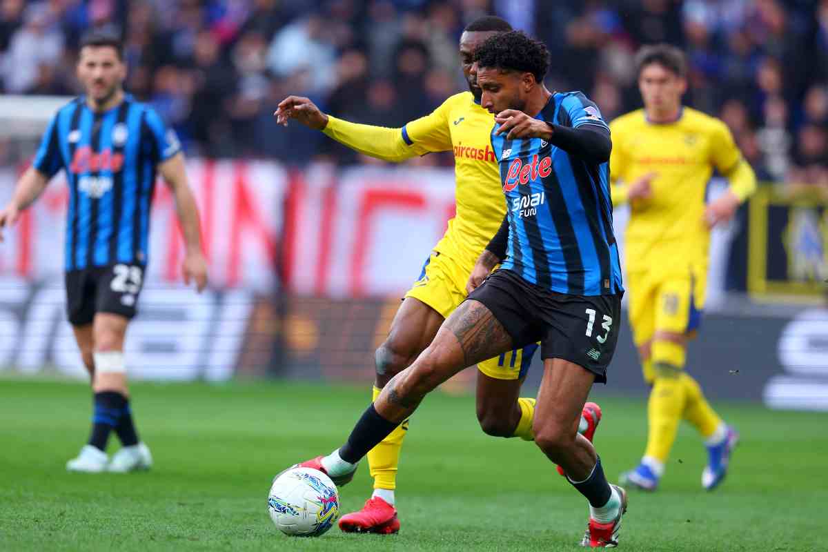 Il giocatore dell'Atalanta Ederson in azione