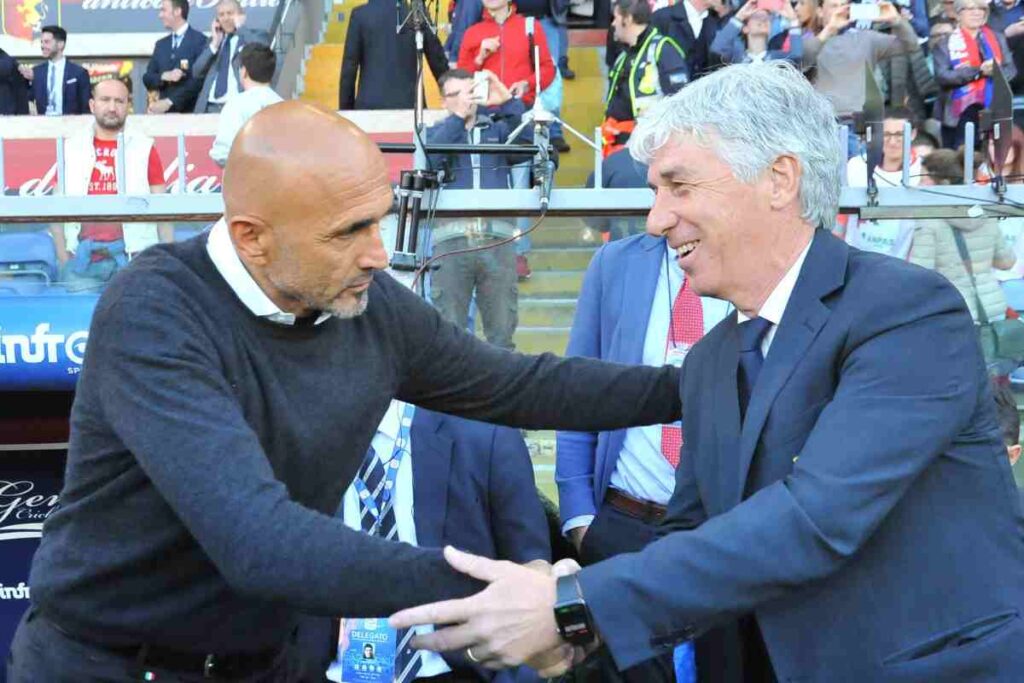 Spalletti e Gasperini prima di una gara si abbracciano