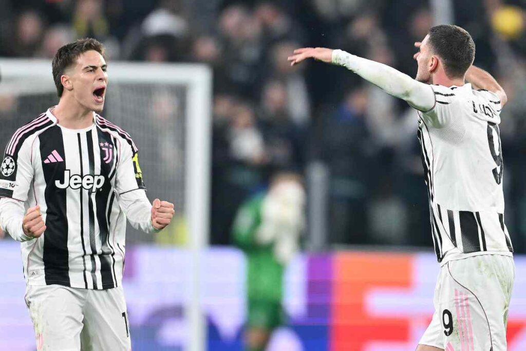 Il giocatore della Juventus dopo aver segnato