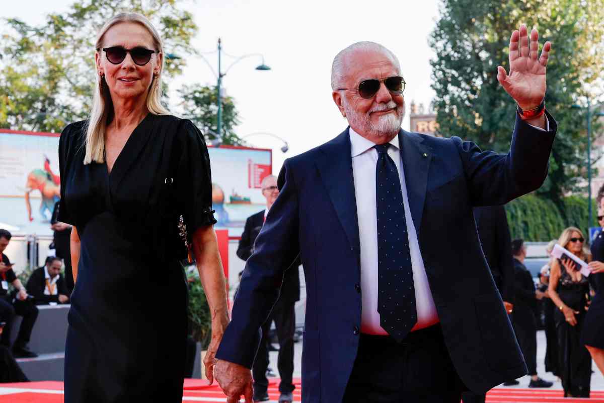 Aurelio De Laurentiis con Jacqueline 