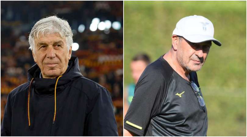 Gasperini e Maurizio Sarri