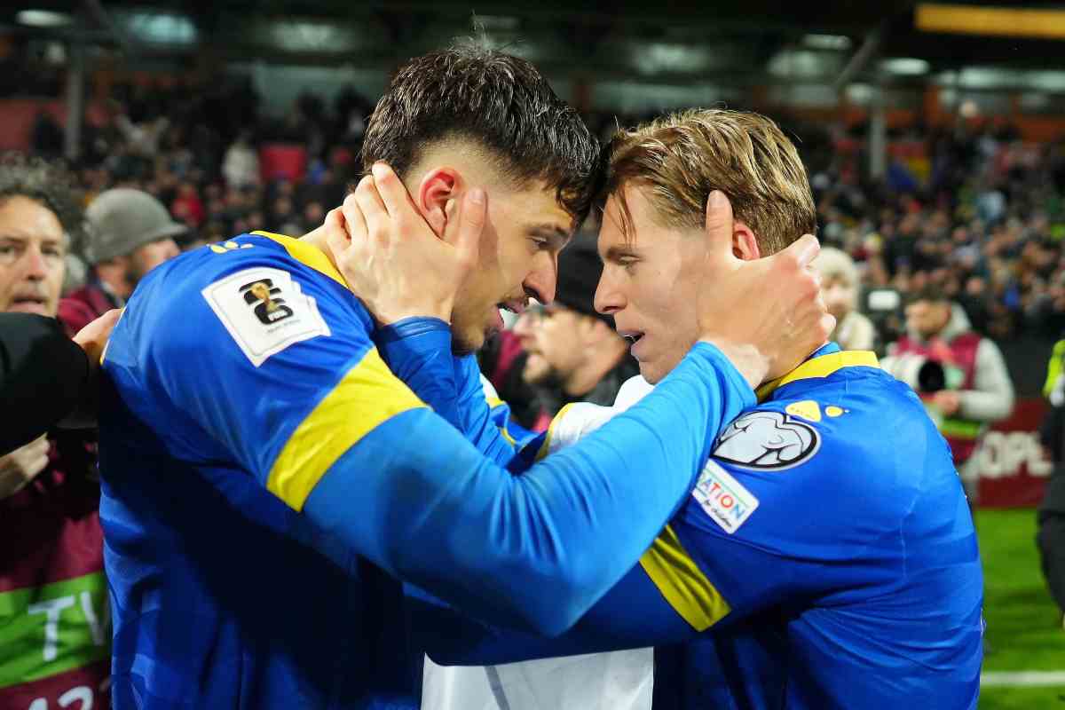 Il giorno della vittoria contro l'Italia con Muharemovic che esulta