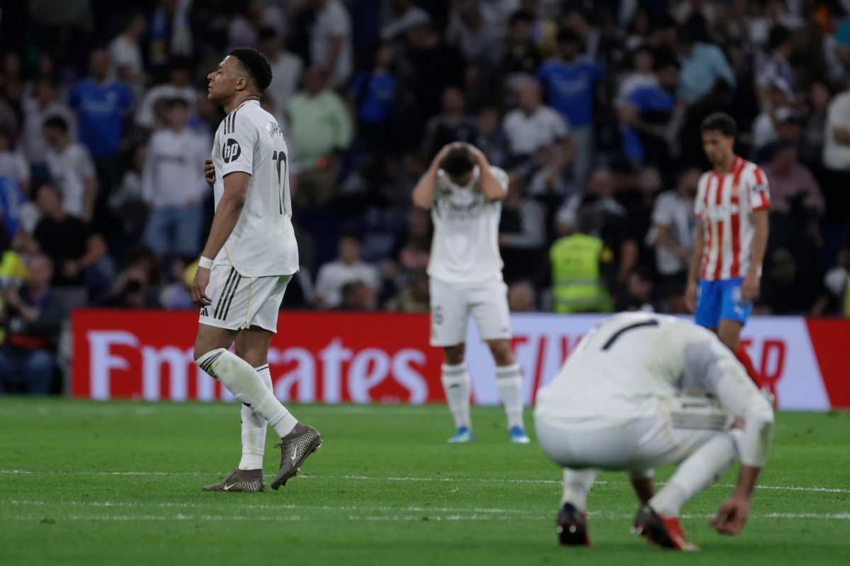 Il Real Madrid che si dispera alla fine della gara col Girona