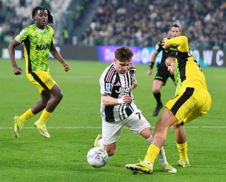 Conceicao mentre tenta un dribbling