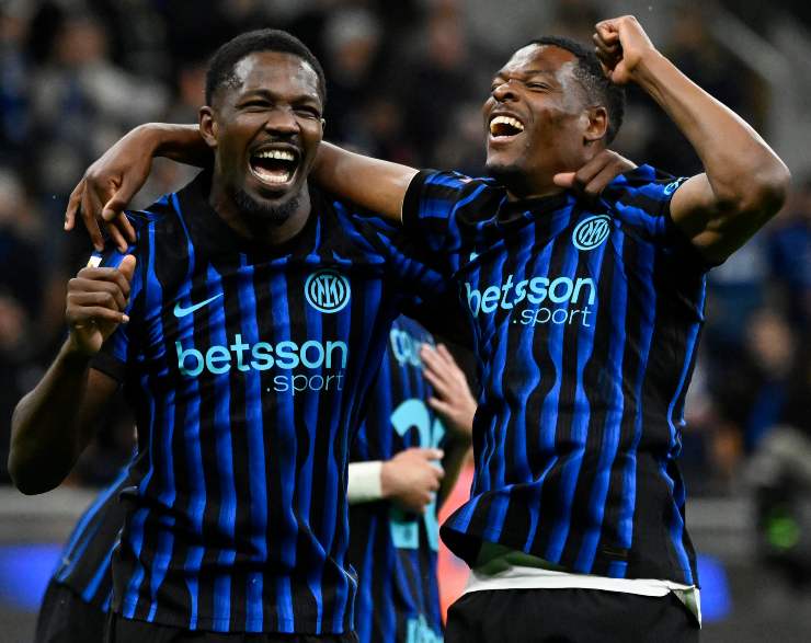 La gioua per la rete dell'1-0 sulla Lazio in coppa Italia