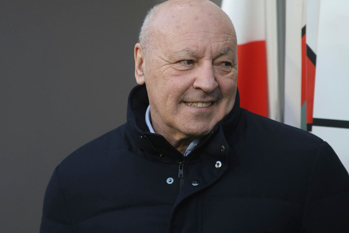 Il presidente dell'Inter Marotta a San Siro
