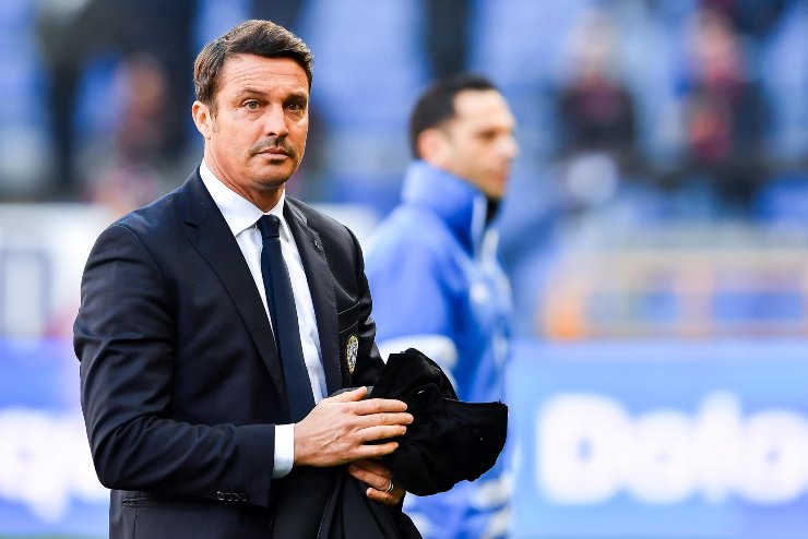 Massimo Oddo in una vecchia esperienza quando alenava il Pescara
