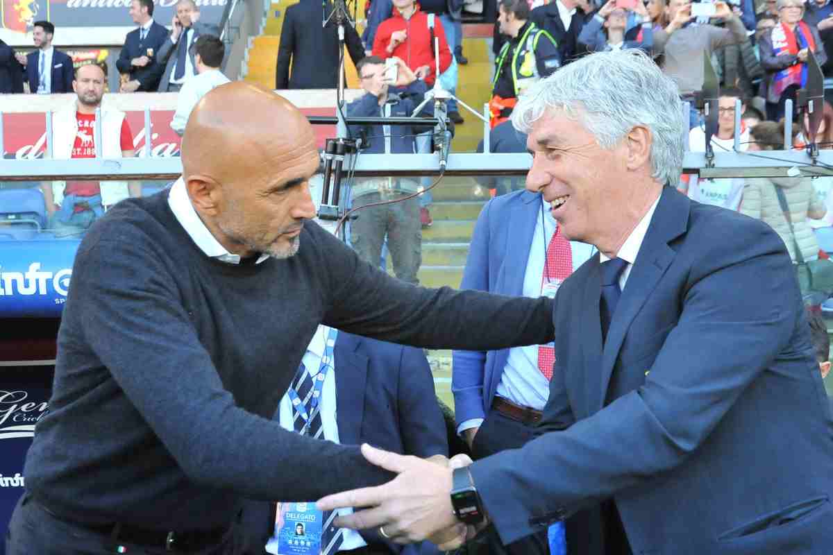 Spalletti e Gasperini poco prima di una gara di campionato