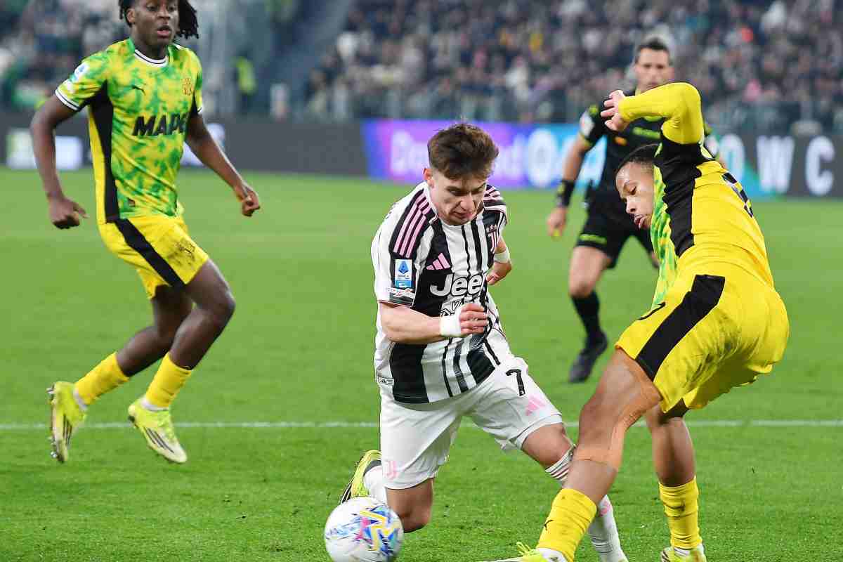 Conceicao mentre cerca di fare un dribbling