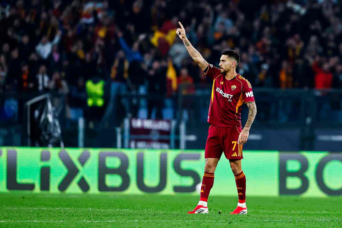 Lorenzo Pellegrini durante una gara di Europa League
