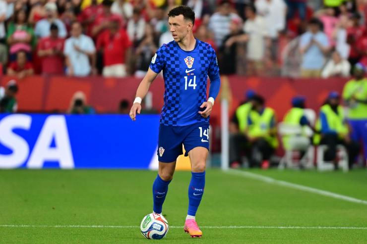 Ivan Perisic mentre gioca con la Croazia ai mondiali Usa