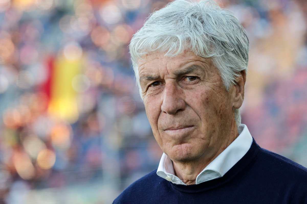 Il tecnico della Roma Gasperini durante una gara di serie A