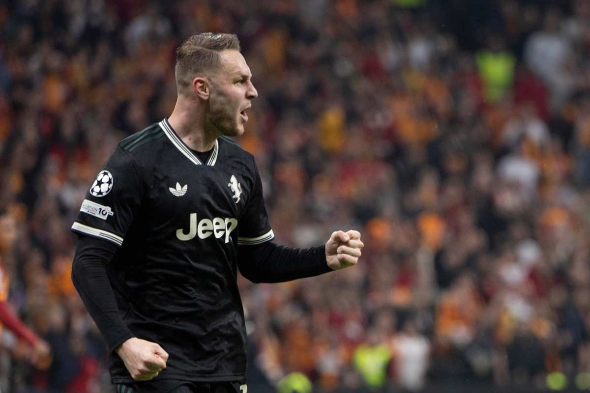 Koopmeiners dopo aver segnato un gol con la Juventus
