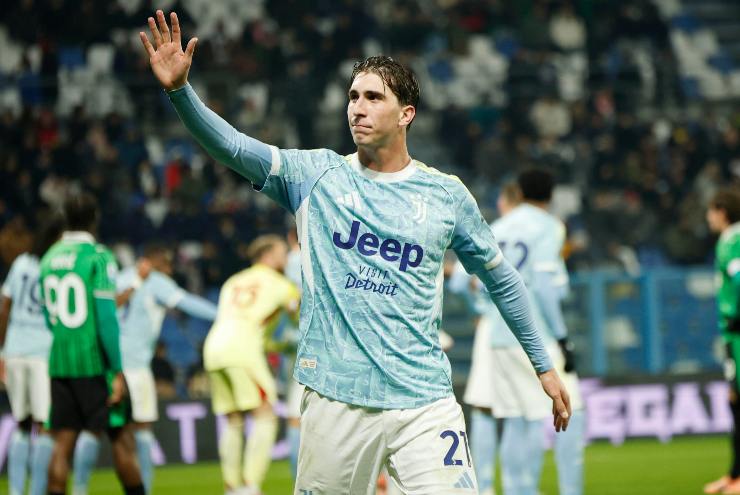Fabio Miretti dopo aver segnato una rete importante in campionato