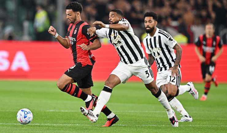 Bremer mentre contrasta il milanista Goncalo Ramos