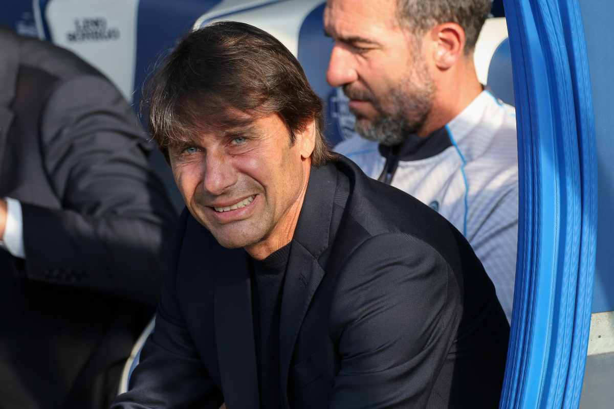 Il tecnico Antonio Conte ai tempi del Napoli