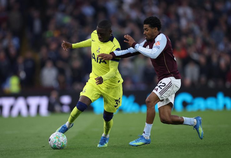 L'attaccante della Juve Kolo Muani ai tempi del Tottenham