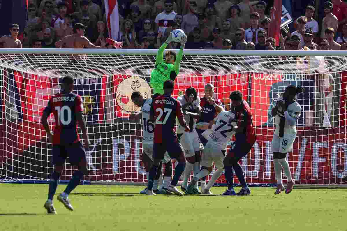 Un momento di una gara di serie A