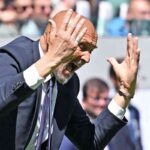 Il tecnico della Juve Spalletti durante una gara