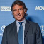 Carnevali il dirigente della Juventus ad un evento