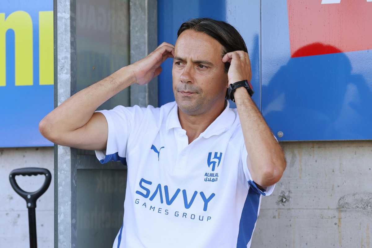 Simone Inzaghi in un momento di relax in Arabia