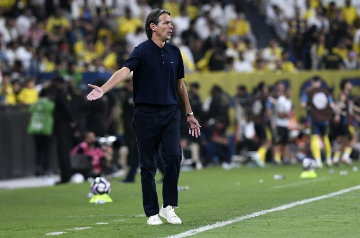 Simone Inzaghi mentre è all'Al Hilal