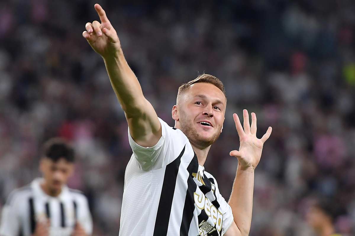 Koopmeiners mentre esulta dopo un gol con la Juventus