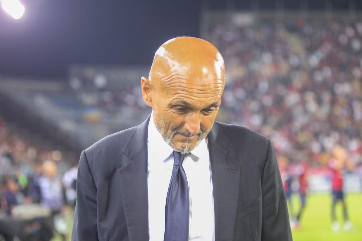 Luciano Spalletti alla fine di una partita deludente
